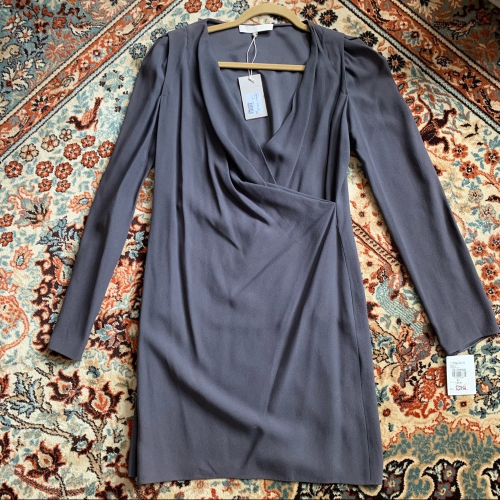 Vanessa Bruno Mauve Faux Wrap Dress